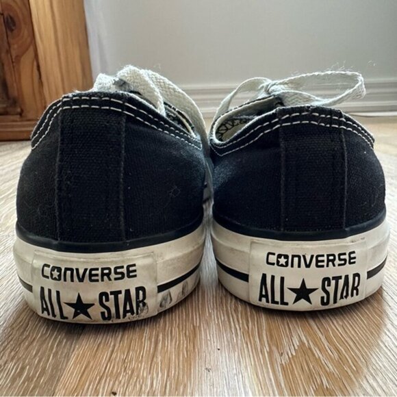 Converse All Star Low Top Black Chuck Taylor Unisex - Men's 5.5 - Women's 7.5 - Picture 9 of 11